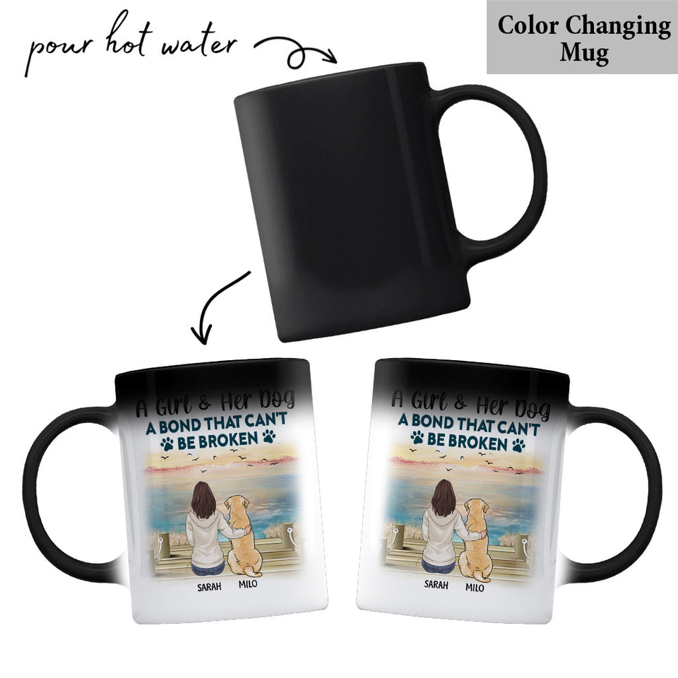 A Bond That Can't Be Broken - Personalized Dog Mug