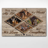 You Are My Life - Personalized Couple Hunting Poster