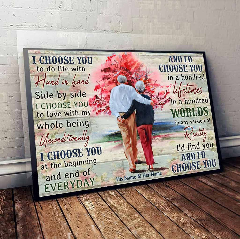 Until The End Of Our Lives - Personalized Couple Poster
