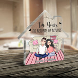And So Together They Built A Life They Loved - Personalized Couple Custom Shaped Acrylic Plaque