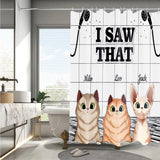 I Saw That - Personalized Dog Shower Curtain