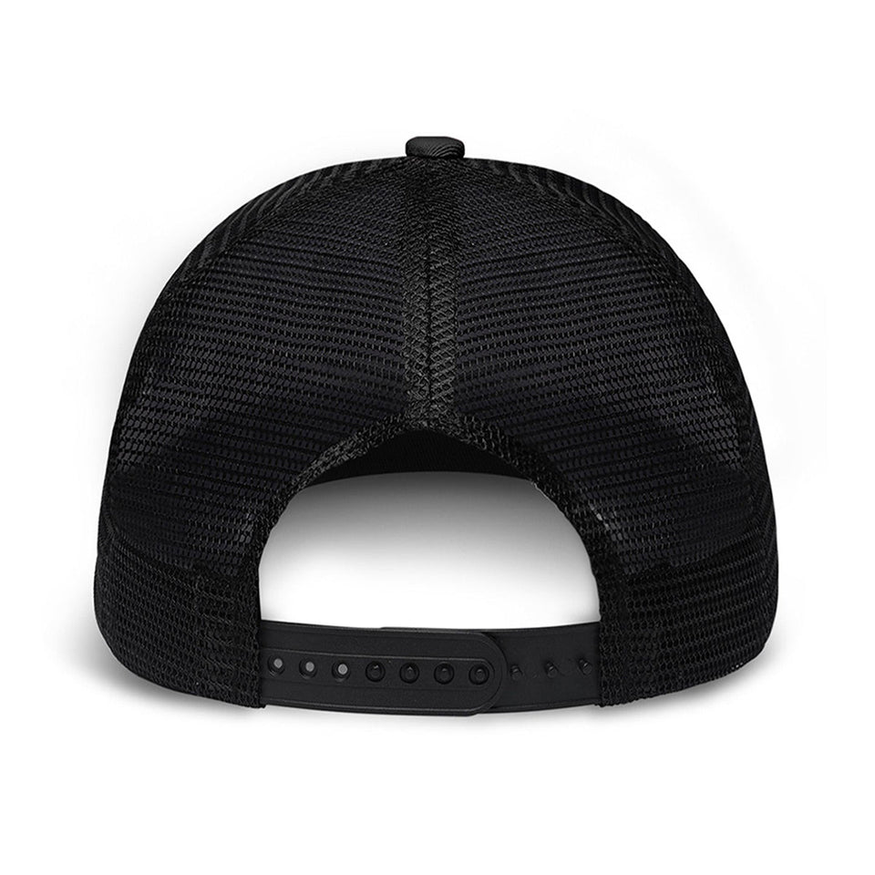 May The Course Be With You - Personalized Golf Trucker Hat (Black Mesh)