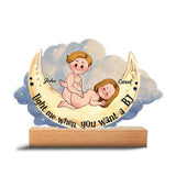 Light Me When You Want A BJ - Personalized Couple Shaped Plaque Light Base