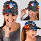 Golfer Metal 3D Printed Classic Cap