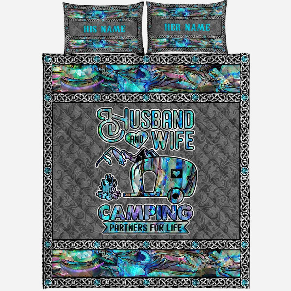 Camping Partner For Life - Personalized Quilt Set