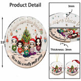 We're More Than Friends - Personalized Christmas Bestie Transparent Ornament