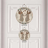 I Choose You Deer Couple - Personalized Hunting Round Wood Sign