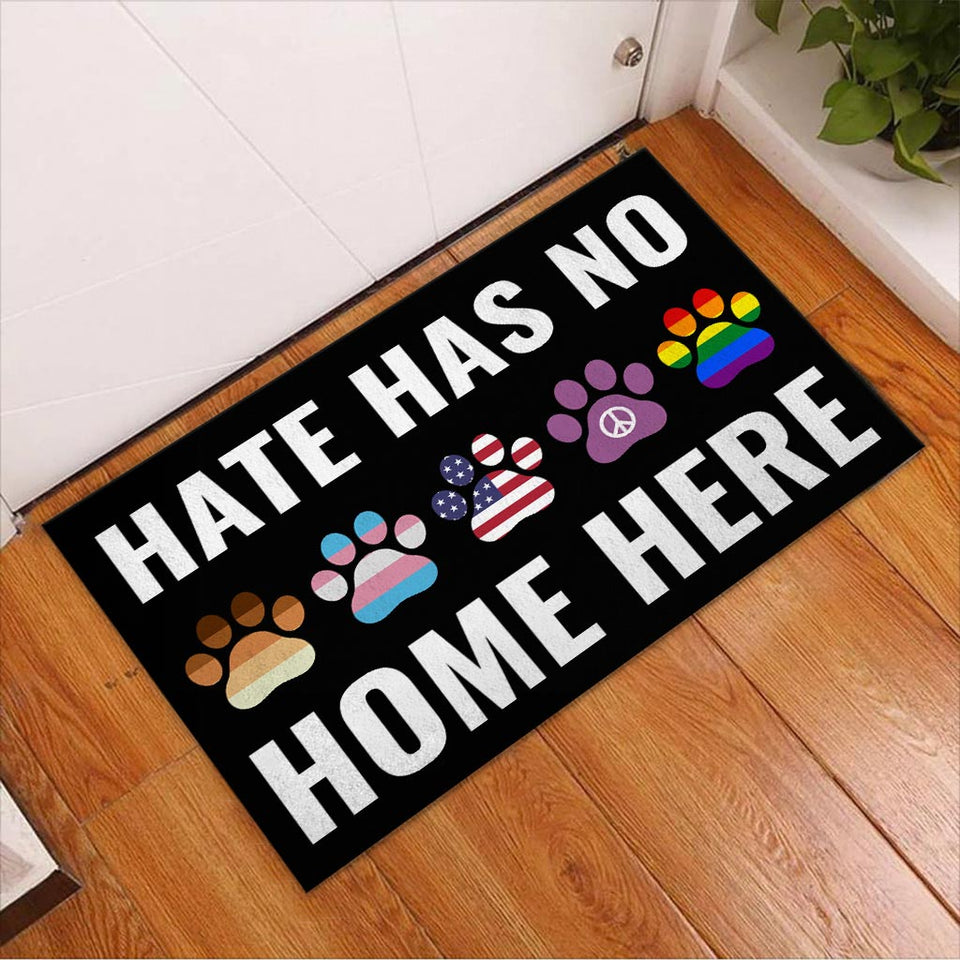 Hate Has No Home Here - Dog Doormat