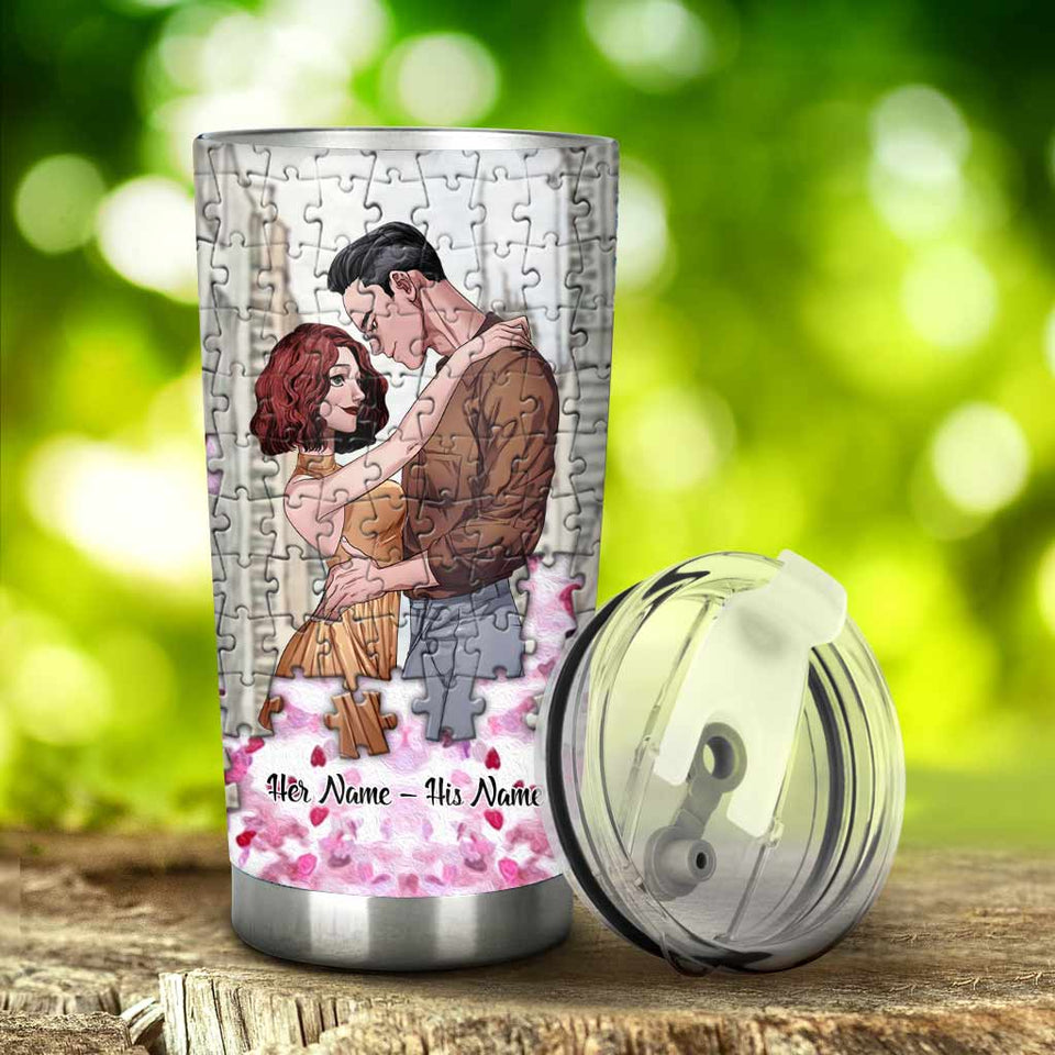 You're My Missing Piece - Personalized Couple Tumbler