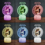 We Got This - Personalized Couple Couple Shaped Plaque Light Base