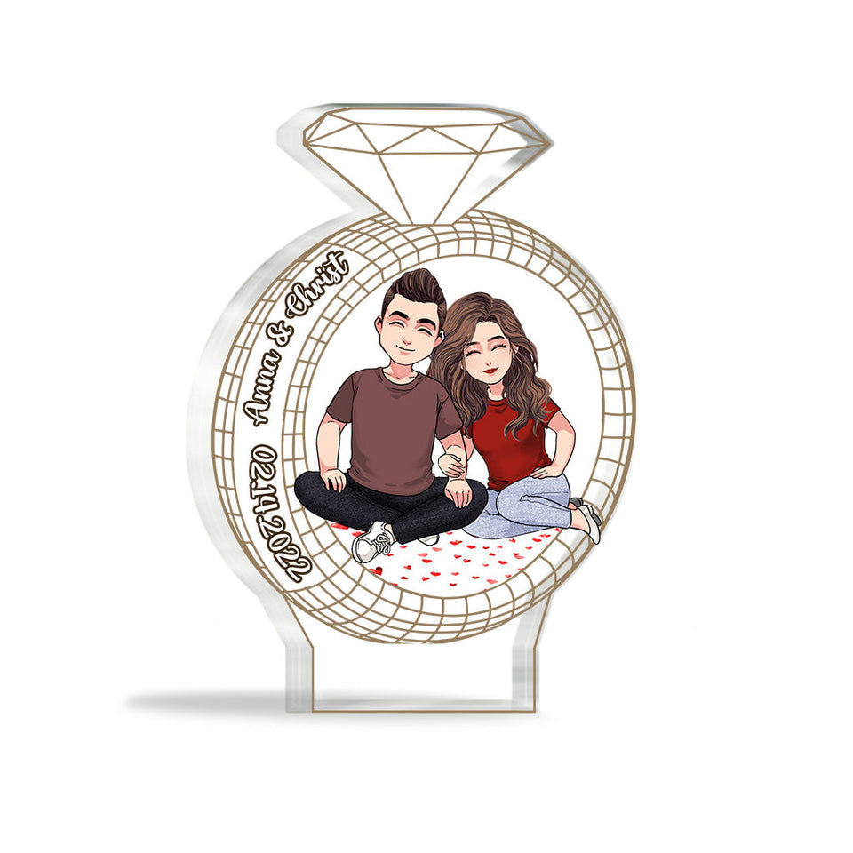 I'm Yours - Personalized Couple Couple Custom Shaped Acrylic Plaque