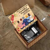 Side By Side - Personalized Mother's Day Grandma Hand Crank Music Box