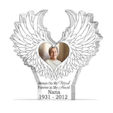 Always On My Mind - Memorial gift for who lose dad, who lose grandma, who lose grandpa, who lose husband, who lose wife, who lose daughter, who lose sister, who lose mom - Personalized Custom Shaped Acrylic Plaque