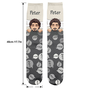 Dad Off Duty - Personalized Father's Day Father Socks