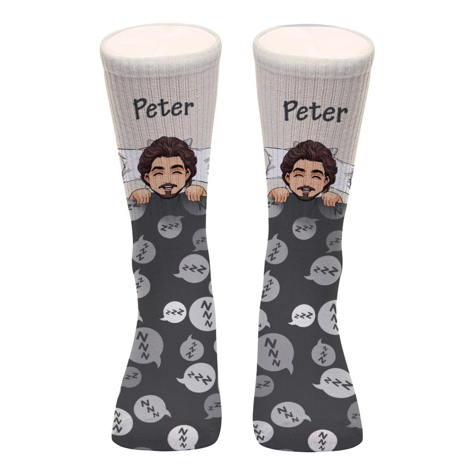 Dad Off Duty - Personalized Father's Day Father Socks