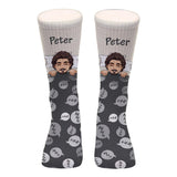 Dad Off Duty - Personalized Father's Day Father Socks