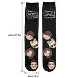 Without Me - Gift for dad, mom - Personalized Socks