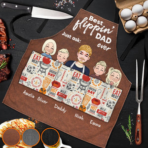 Best Flippin' Dad - Gift for dad, grandma, grandpa, mom, uncle, aunt - Personalized Apron