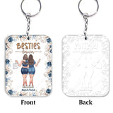 Besties Forever - Personalized Bestie Transparent Keychain