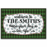 Hope Your Day Tee-rific - Golf Personalized Doormat