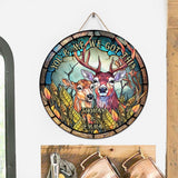 You & Me We Got This - Personalized Hunting Round Wood Sign