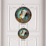 Just A Girl Who Loves Horses - Personalized Horse Round Wood Sign