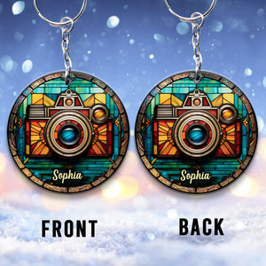 Just A Girl Who Loves Photography - Personalized Photography Keychain