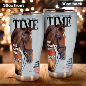 Magazine Covers - Personalized Horse Tumbler
