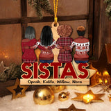 Sistas - Personalized Christmas Bestie Ornament