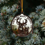 God Knew My Heart Needed You - Personalized Christmas Hunting Layers Mix Ornament