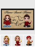 Home Sweat Home - Personalized Couple Doormat