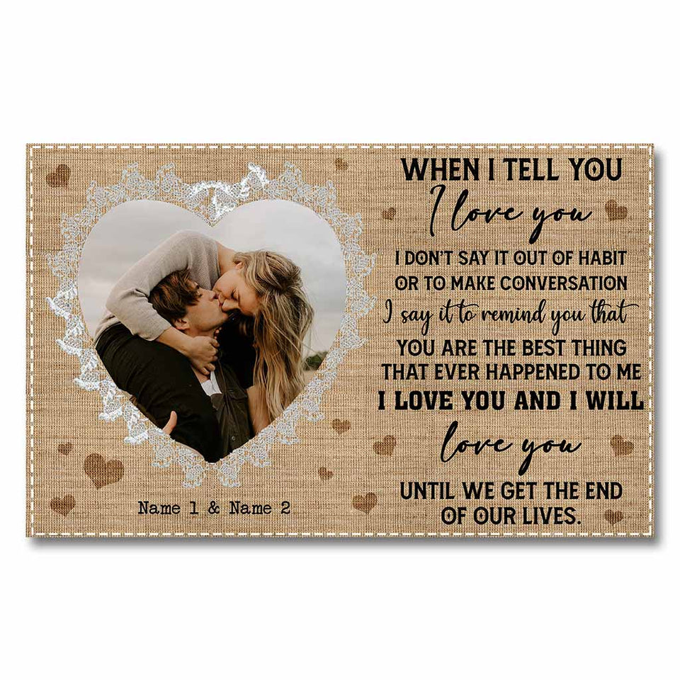 Until We Get The End Of Our Lives - Personalized Couple Poster