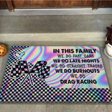 In This Family - Racing Doormat