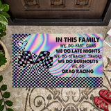 In This Family - Racing Doormat