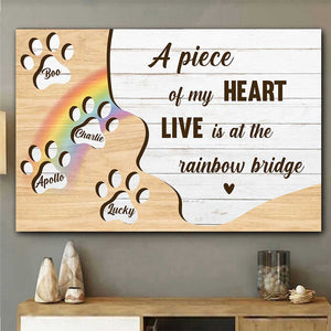 A Piece Of My Heart - Personalized Dog Poster