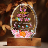 Grandma Of The Most Awesome Peeps - Personalized Mother's Day Easter Day Grandma Custom Shaped Acrylic Plaque