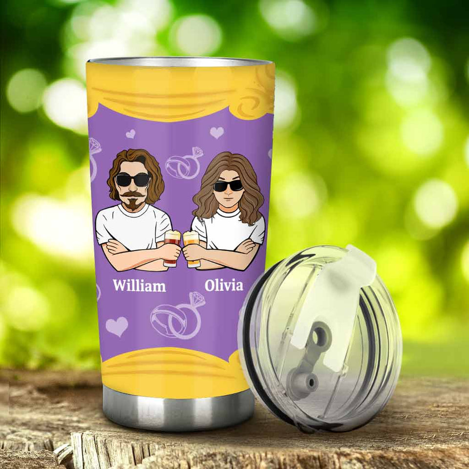 Husband And Wife - Personalized Couple Tumbler