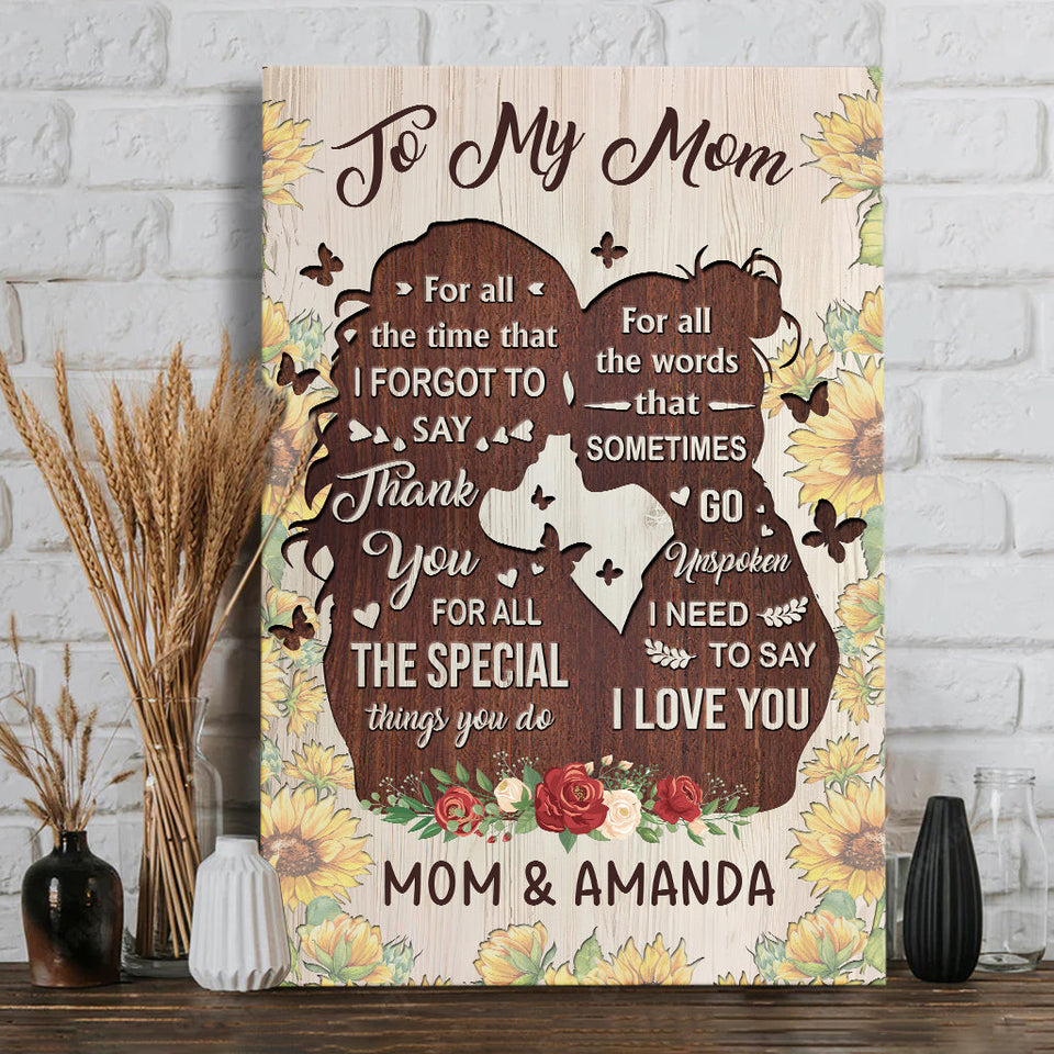 You Are The Kindest - Gift for mom, grandma, daughter, granddaughter, sister, aunt - Personalized Canvas And Poster