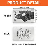 To My Dad - Personalized Father Wallet Insert Card