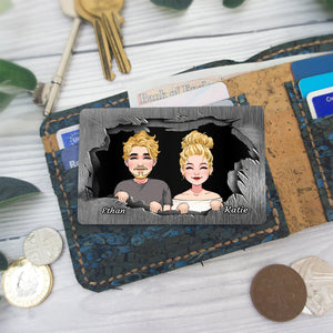 A Reminder - Personalized Couple Wallet Insert Card