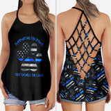 Supporting The Paws - Police Cross Tank Top