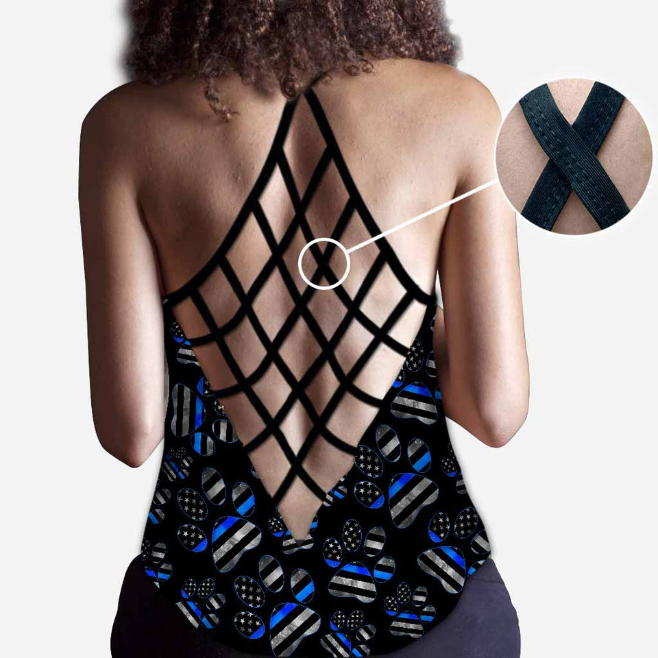 Supporting The Paws - Police Cross Tank Top