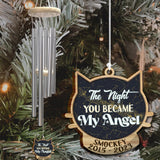 The Night You Became My Angel - Personalized Cat Wind Chime