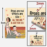 All This A Is Just For You - Personalized Couple Keychain