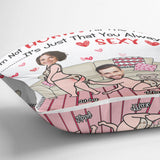 I'm Not Horny All The Time - Personalized Couple Throw Pillow