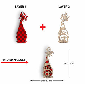 Love Sewing - Personalized Christmas Sewing Layered Wood Ornament
