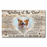 Waiting At The Door - Personalized Dog Canvas And Poster