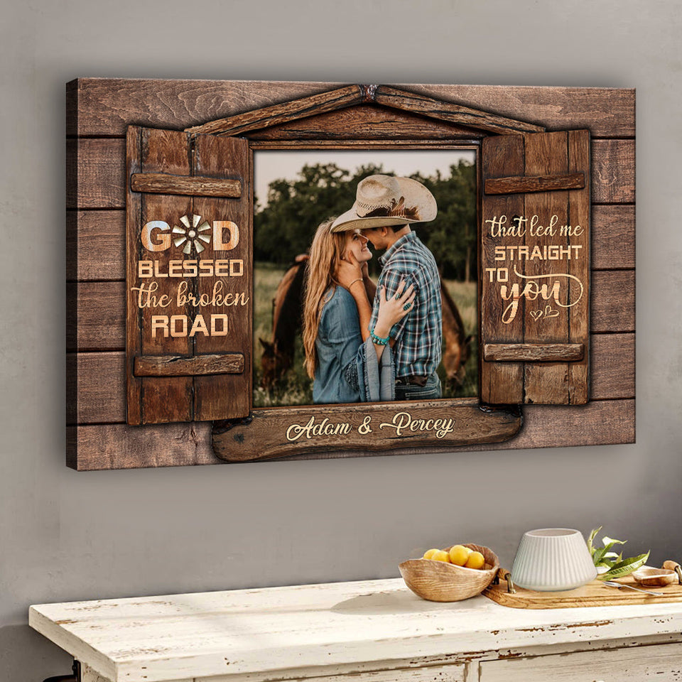 Home Is Wherever I'm With You - Personalized Couple Canvas And Poster