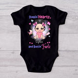 Stealing Hearts - Personalized Newborn Baby Onesie
