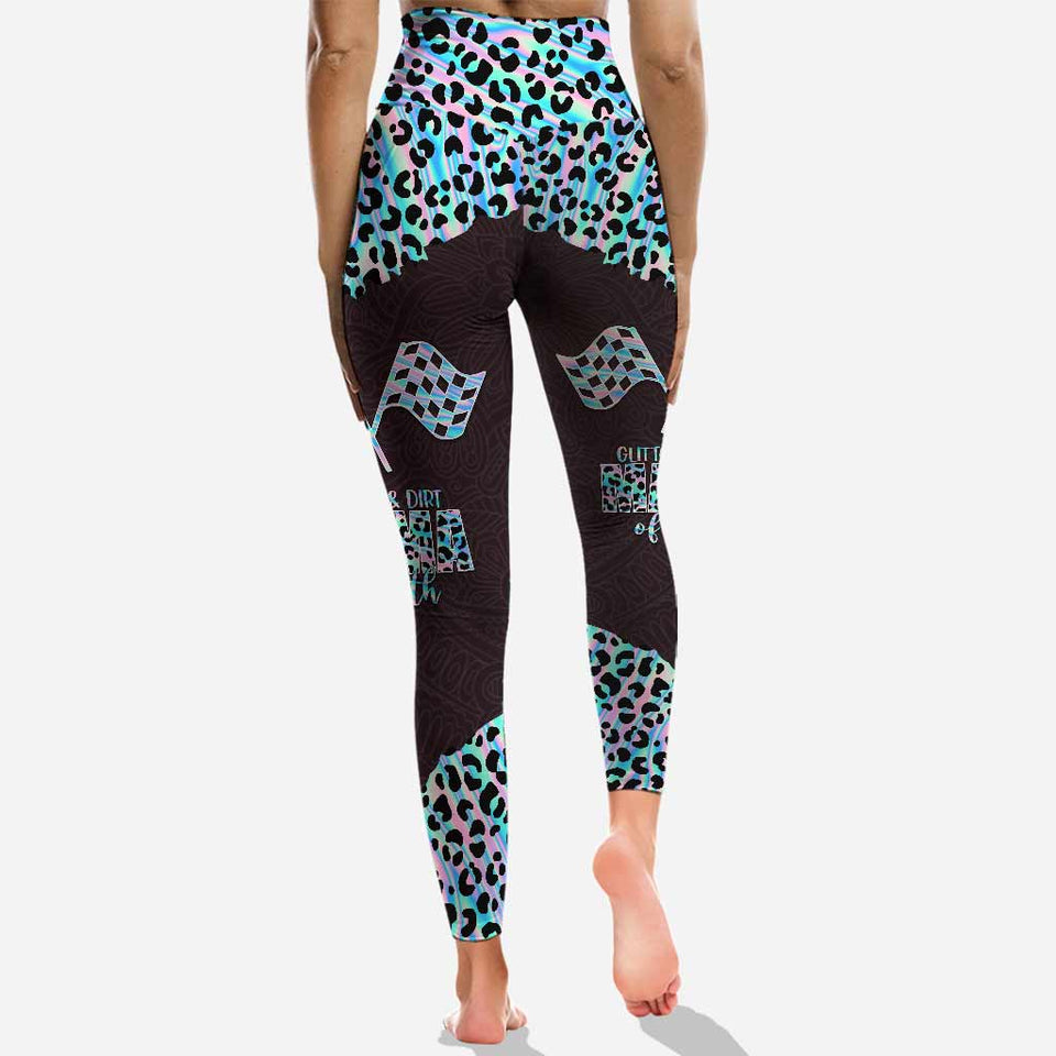 Glitter And Dirt - Personalized Racing Hoodie and Leggings
